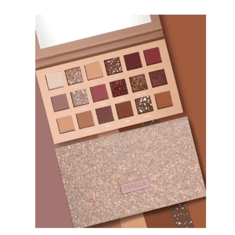 Paleta Sombra Super Pigmentada Nude 18 Cores Cinderela Febella
