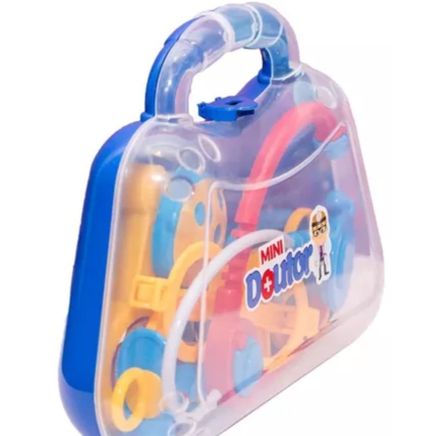 Brinquedo infantil kit mini maleta Doutor ou Doutora ou cartela médico muito legal 7pç
