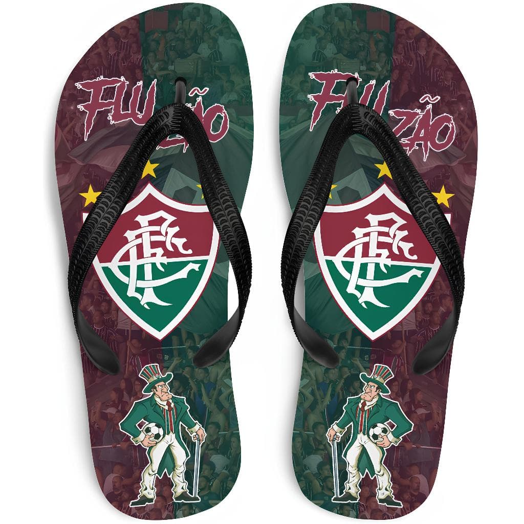 Chinelo Fluminense Time de Futebol Adulto Infantil 3 Modelos