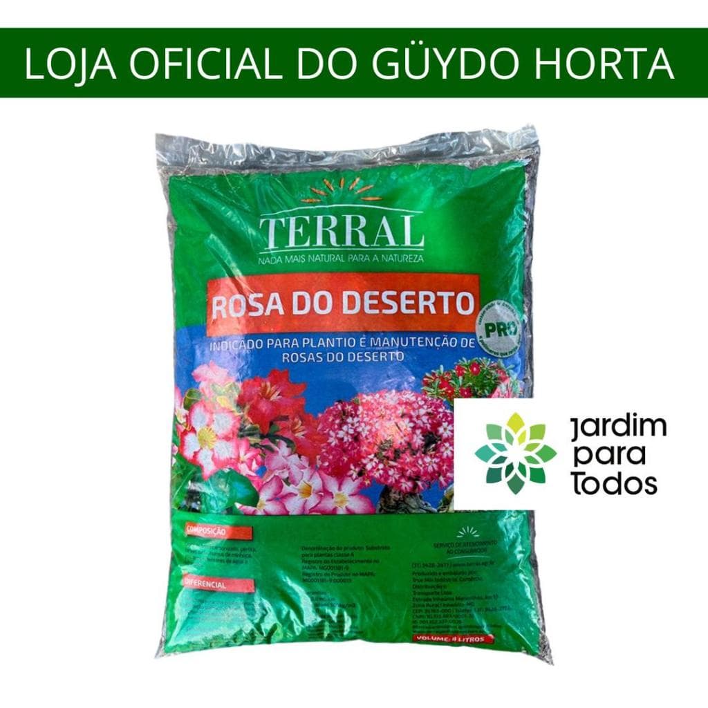 Substrato Rosa do Deserto Terral 8L