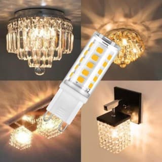 kit 3-5 Lâmpada Led G9 Halopim Bipino 5/6/7w Branco Quente/Frio 110/220V Lustre Pendentes VANT