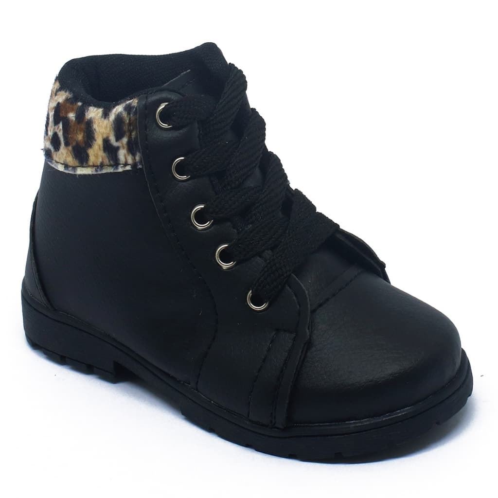 Bota Infantil Menina moda inverno botinha coturno feminina