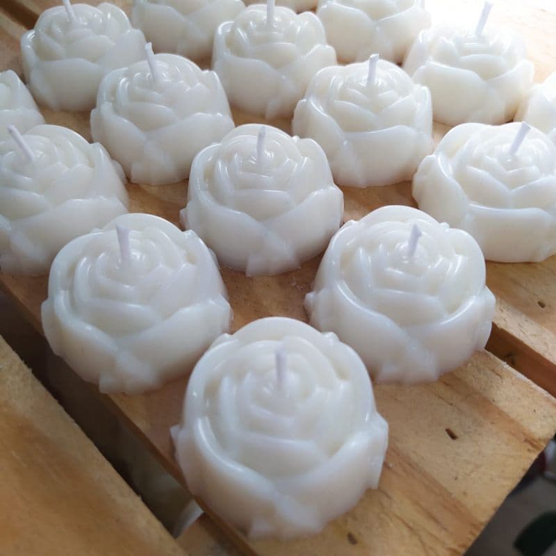 Mini flor vela aromatica/ Lembrancinhas/ Casamentos/ 15 anos/ Chá de bebê