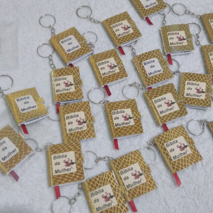 10 chaveiro mini bíblia em EVA/chaveiro páscoa