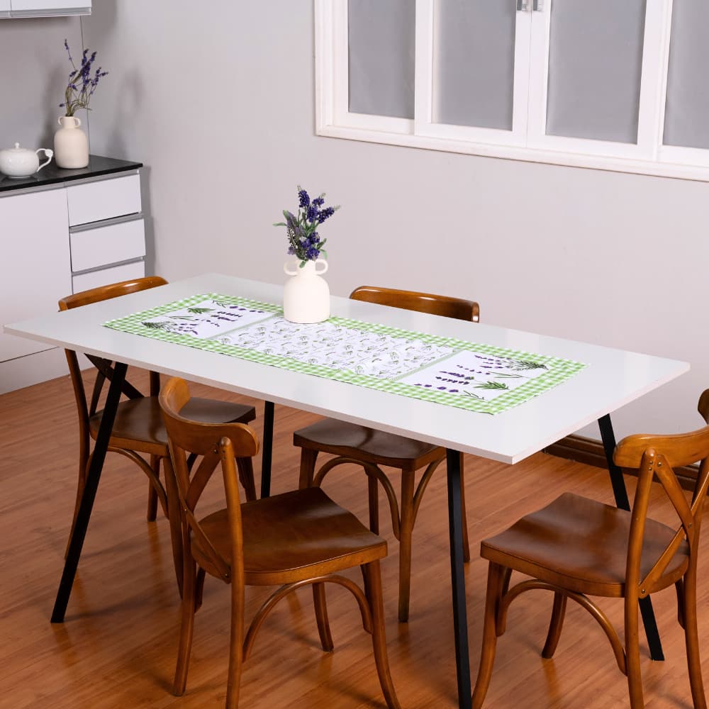 Caminho de Mesa Estampado 1 Peça 1,25m x 43cm, Decoração, Praticidade E Fácil Manutenção