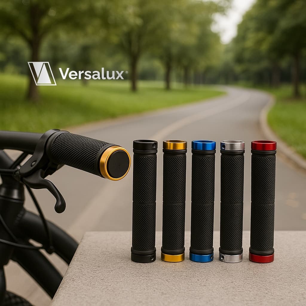 Par Luvinhas Manopla  Punho MTB com Travas de Alumínio Antiderrapante para Bicicleta – Conforto e Segurança no Ciclismo