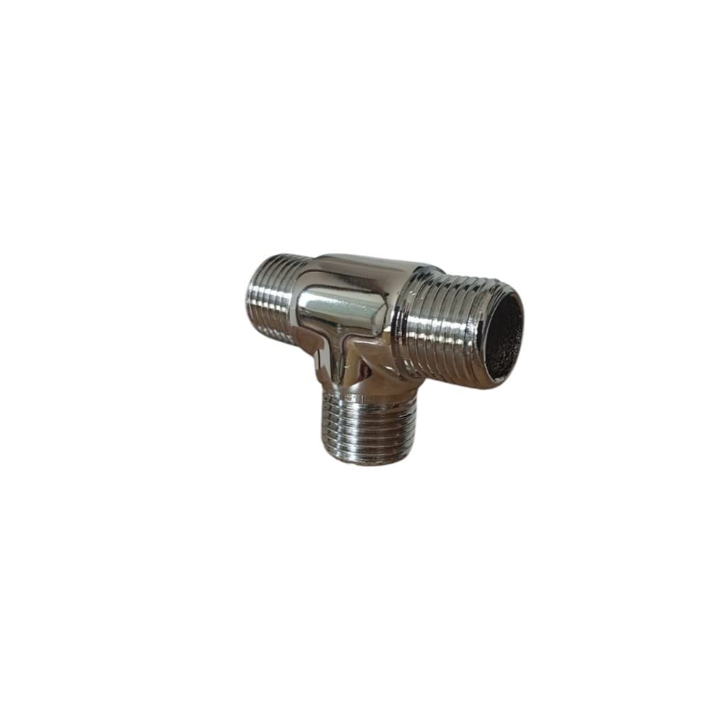 TEE TE TÊ Rosca MACHO x MACHO x MACHO CR 1/2 - Latão Ideal para instalação Monocomando