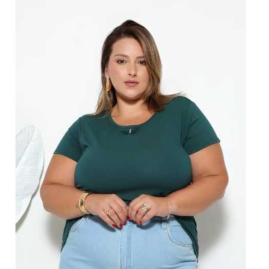 blusa plus zise manga curta camisa evangelica