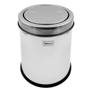 Lixeira Basculante Multiuso Inox 08 litros Casa Escritorio