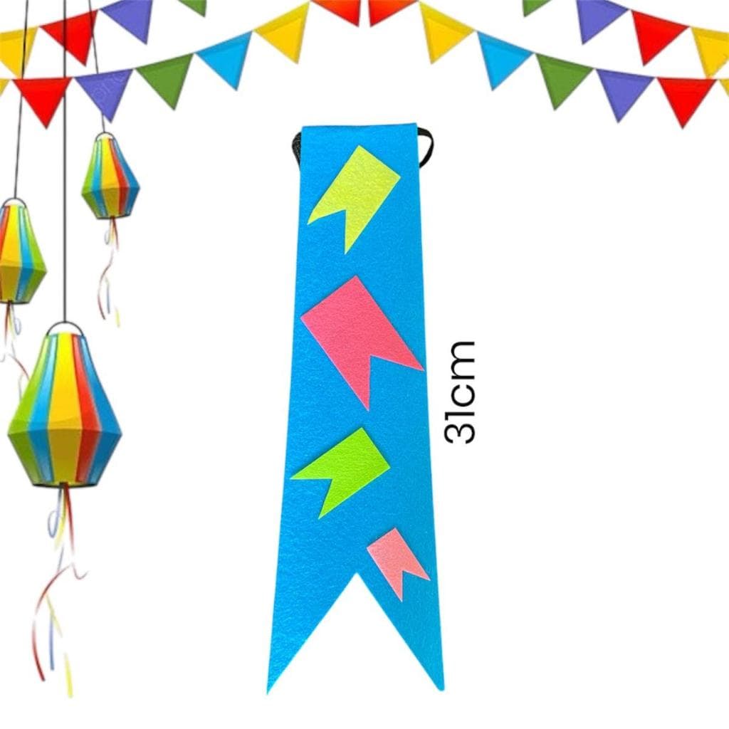 Gravata Caipira Festa Junina / Acessórios Arraiá / 31cm de comprimento / Cores Sortidas