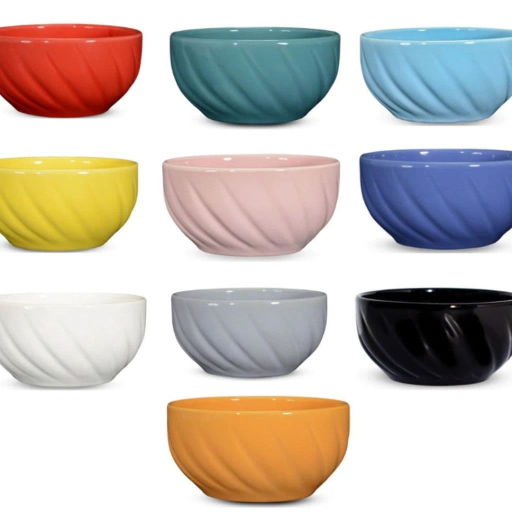 Tigela Bowl Cerâmica Porcelana Espanha Colorida Grande 580ml