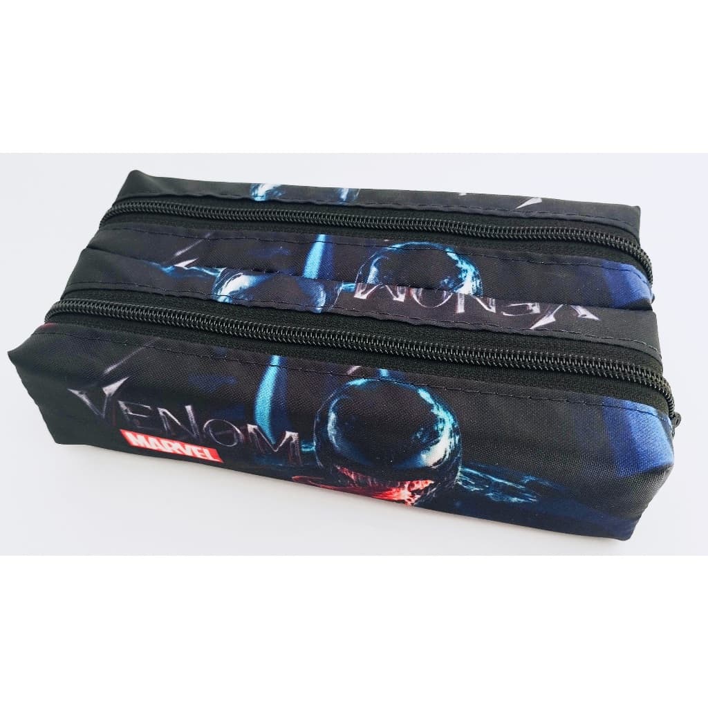 Estojo Escolar Venom Box Grande Organizador Com Divisória Porta Caneta/lápis Cor