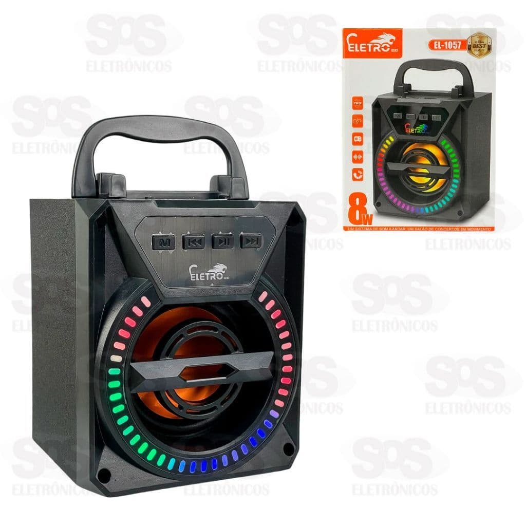 Caixa De Som 8W Com Suporte de Celular Eletromex EL-1057 - Dragão