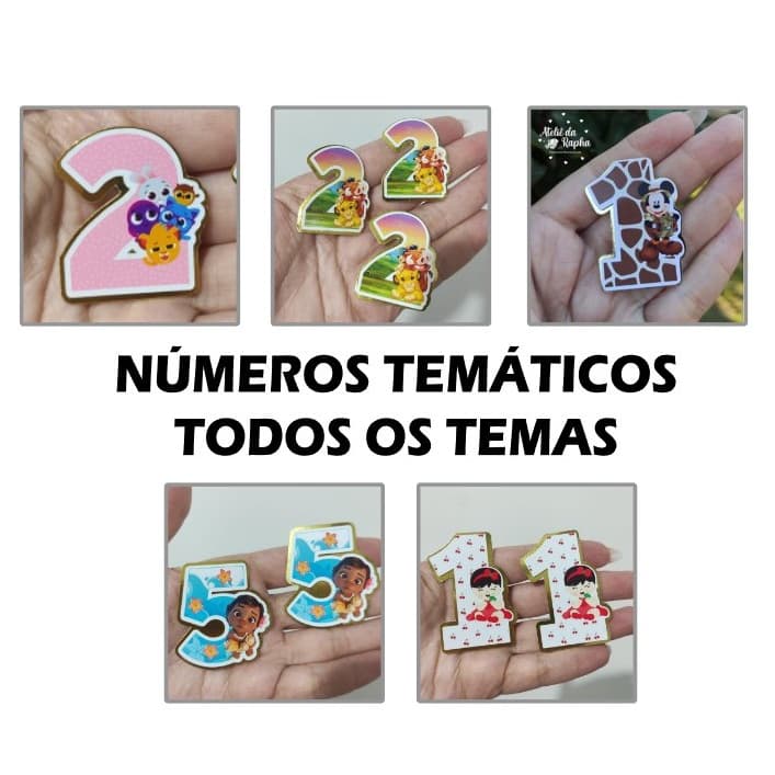 10 Apliques Número 3d Personalizado - Fazemos Todos os Temas