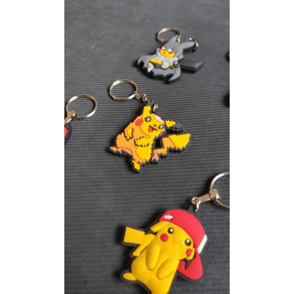 Chaveiros Pokémon Emborrachados – Pikachu Pixel, Batman, Deadpool