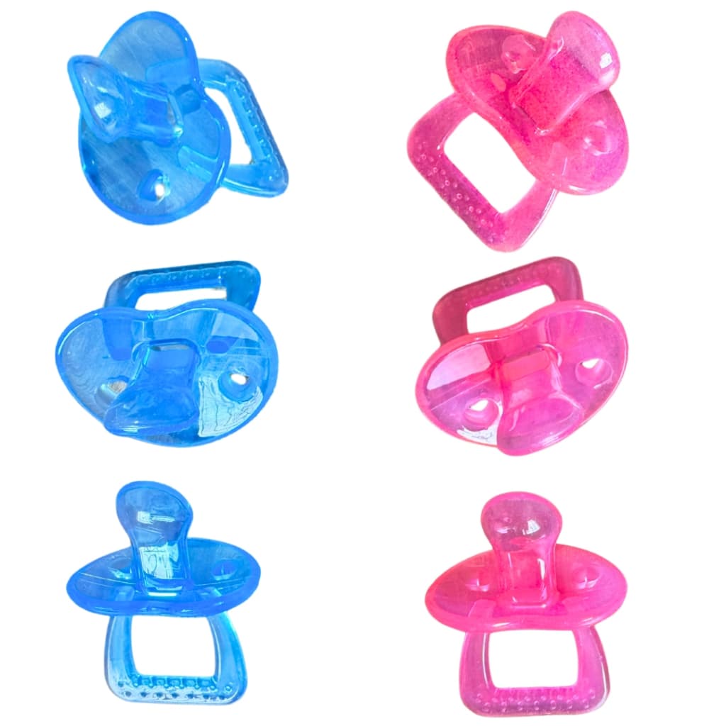 Chupeta Confort ORTO 100% Silicone KIT com 3 chupetas na cor AZUL ou ROSA