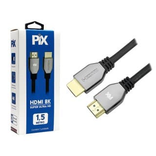Cabo Hdmi Pix Gold 2.1 1.5mt 8k Ultra Hd E Hdr 018-2121