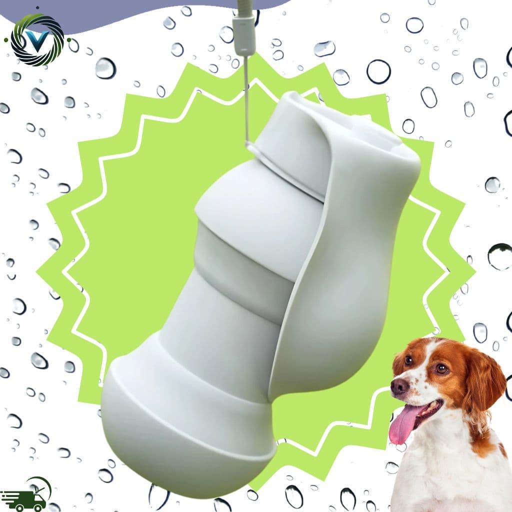 Bebedouro 300ml Portátil Dobrável p/ Pets Silicone Compacto Moderno Água p/ Viagem Passeio Caminhada Cães Cachorro Gato