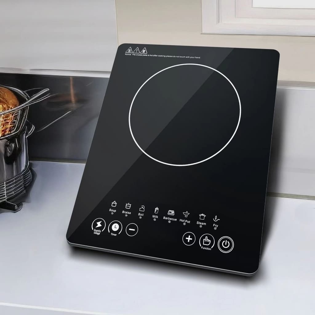 Fogão Elétrico Cooktop de Indução Uma Boca 110V ou 220V Display Touch Timer