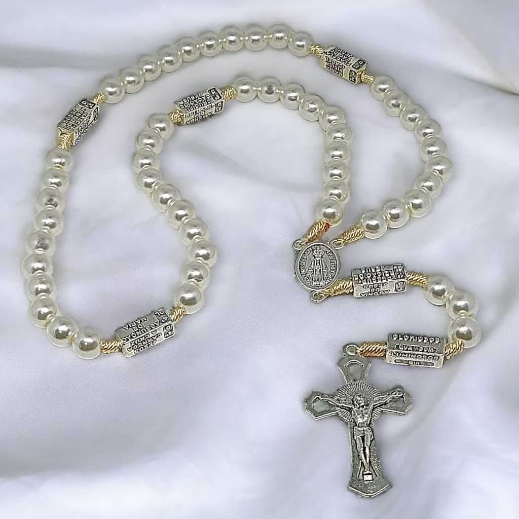 Terço/Rosário Nossa Senhora Aparecida Contemplação Dos Mistérios Via Sacra