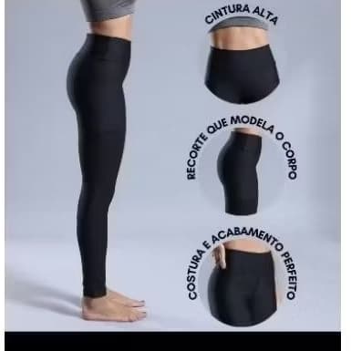 KIT 2 calça Legging c/ bolso para corrida caminhada Academia Feminino