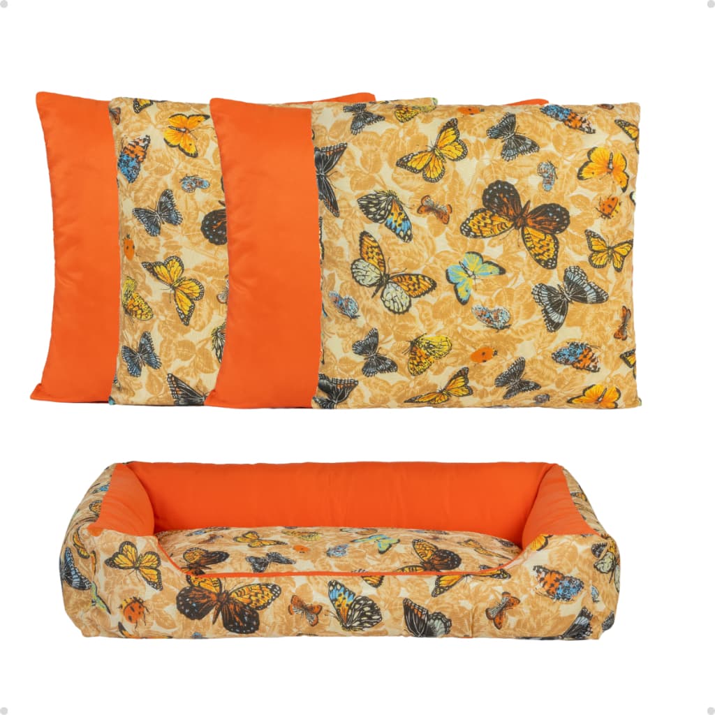 Kit Cama Para Pet 70x50 Com Capa De Almofada Para Sala 0,48 x 0,48