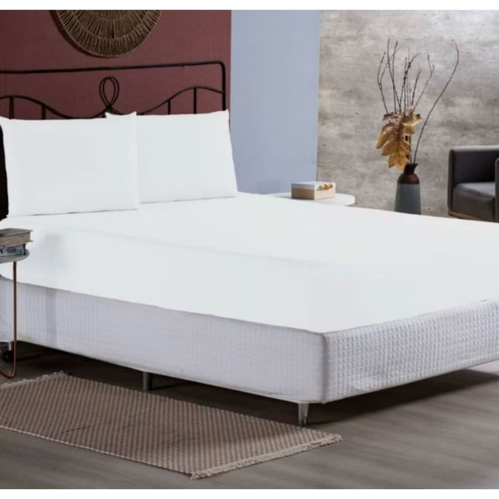 Lençol Cama Queen Size 200 Fios 3 Peças Com Elástico 100% Algodão Hotelaria Premium