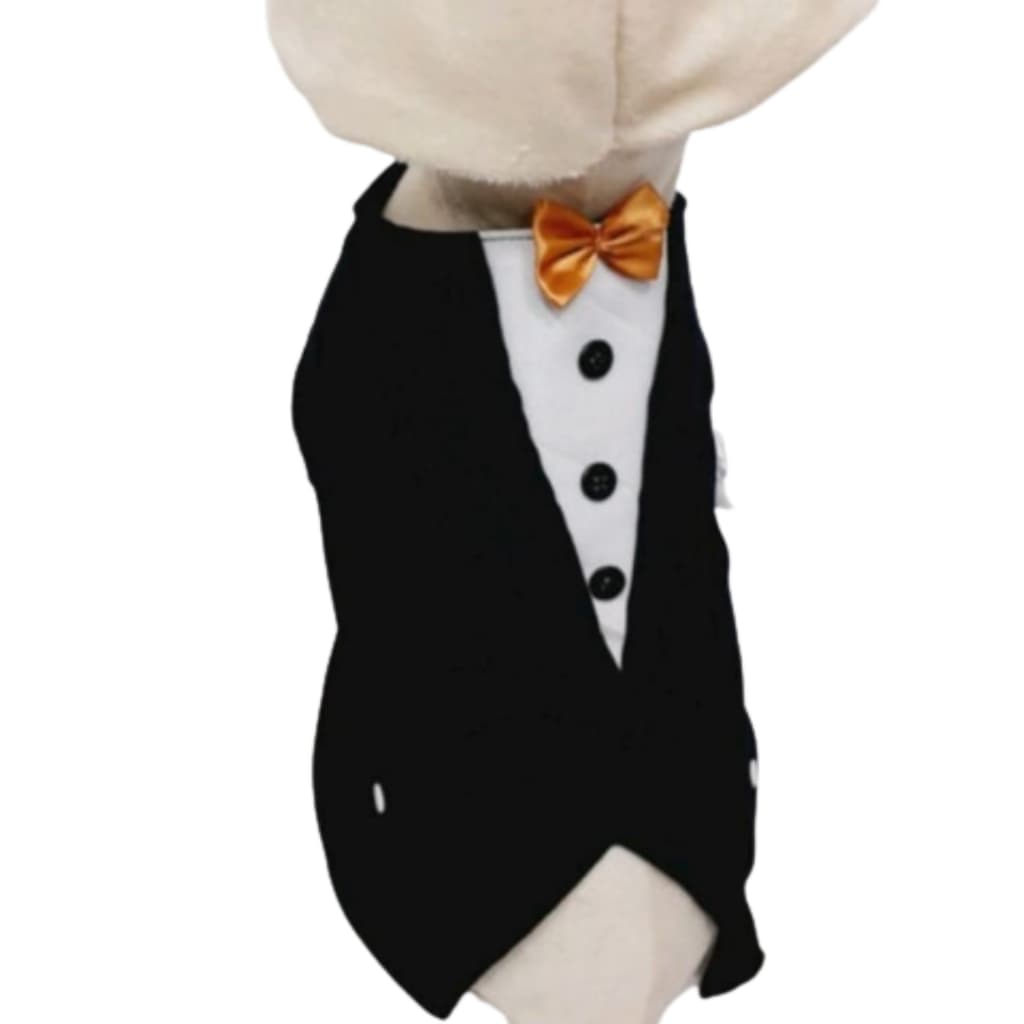 Roupinha de Cachorro Smoking Luxo | Roupa Pet Festa para Cães Pequenos e Grandes | Terno Casamento Cachorro Grande