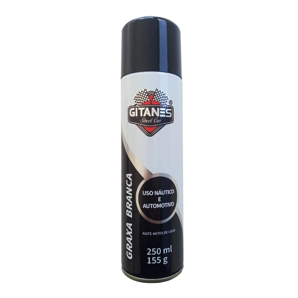 Graxa Branca Spray Gitanes 250ml Para uso Náutico e Automotivo