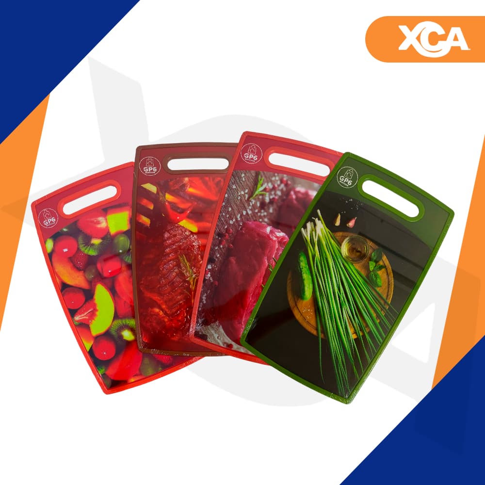 Tabua De Corte Carne Legumes Frutas Verduras Hortaliças Churrasco Cozinha Estampada 36cm Grande