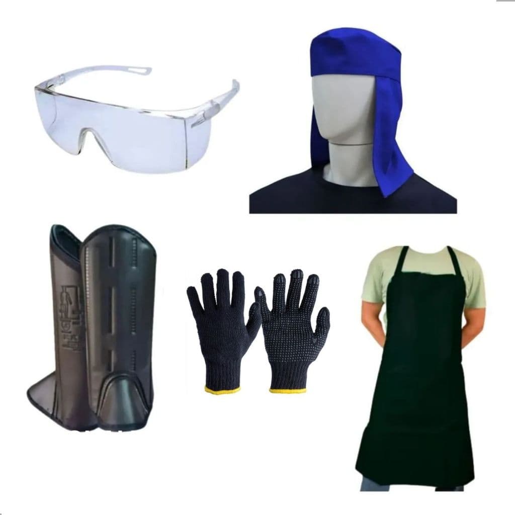 Kit Operador Roçadeira Roçador Epis Para Proteção C/ 5 Peças