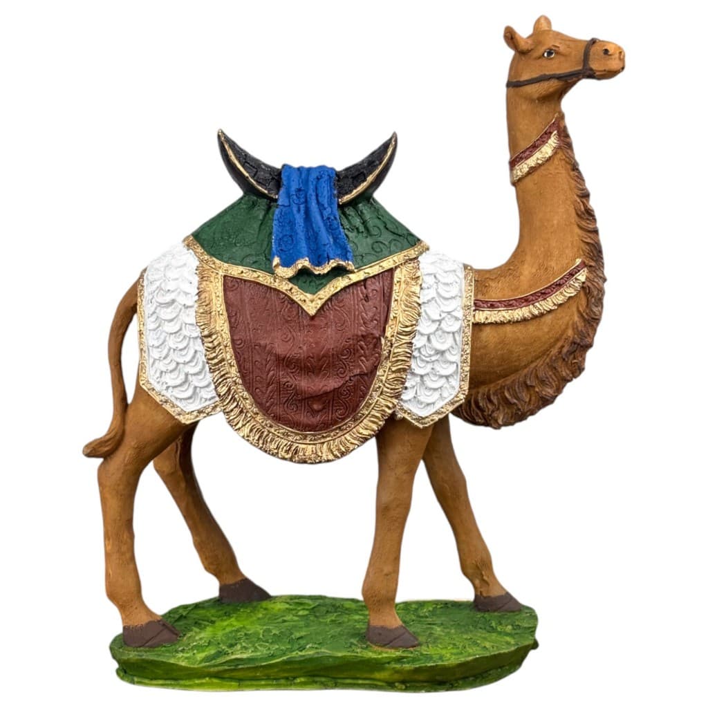 Camelo Em Pé Presepio De Natal Rebanho Natalinos 27cm