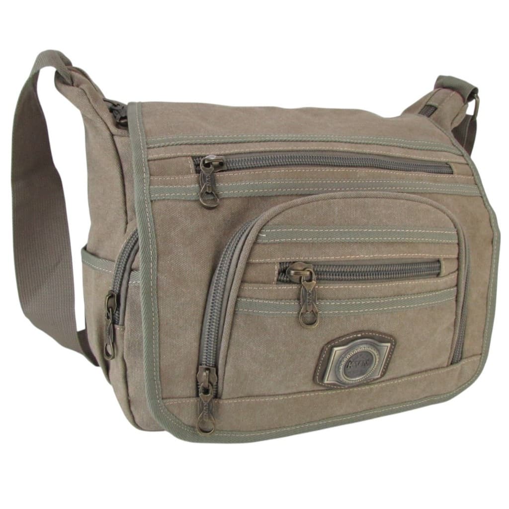 Bolsa Transversal Ombro Tiracolo em Lona Escolar Trabalho Casual Masculina Feminina
