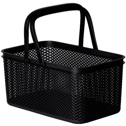 Cestinha Organizador Decoração Cesto Com Alças Multiuso Cor Preto