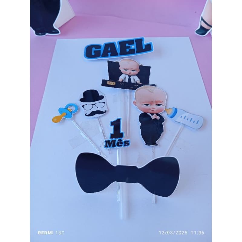 topo de bolo personalizado/ poderoso chefinho