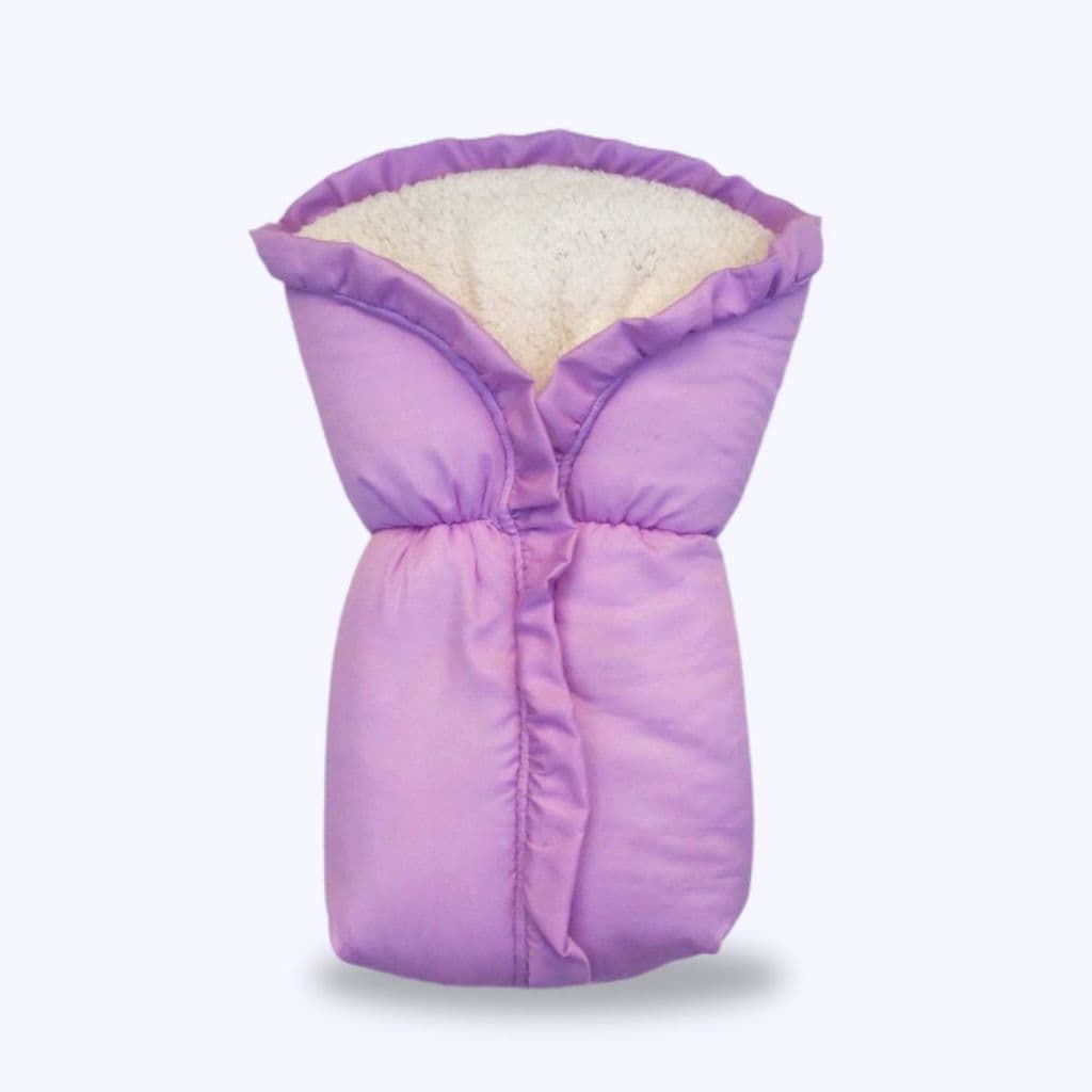 Porta Bebê Saco de Dormir Sherpa Coberdrom Inverno Quentinho Menina Roxo Lilás