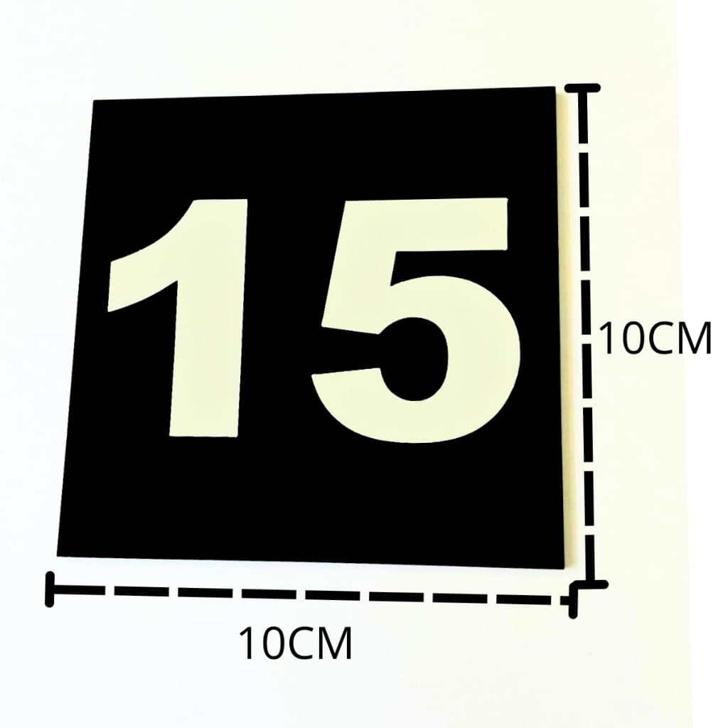Placa Numeradora De Mesa Para Colar