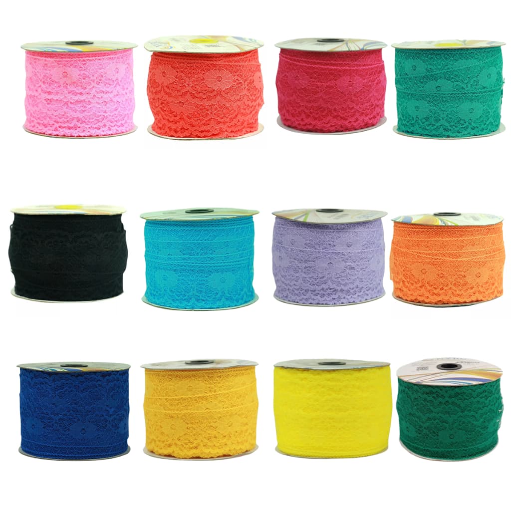 Renda de Poliamida R003 Tamanho 40mm Várias Cores - NYBC