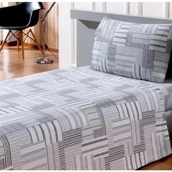 Jogo de Cama Solteiro 3 Peças Estampas Design Moderno uso Diário Fácil lavar secar