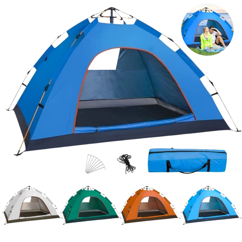 Barraca Camping Automática Dobrável Bolsa Monta Sozinha 1 ou 4 Pessoas