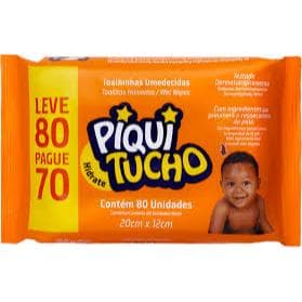 Toalha Umedecida Piquitucho Hidrate Com 80 Unidades