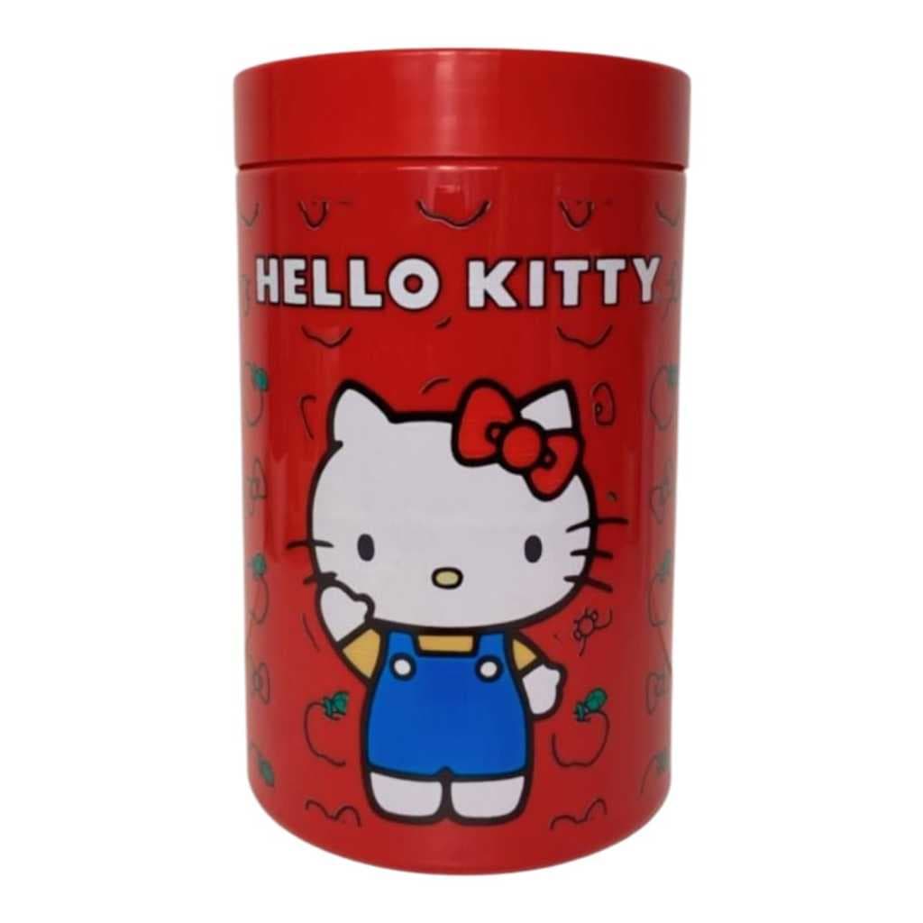Pote Organizador de personagens Hello Kitty Meninas super poderosa e My Melody de plástico redondo 1,5 litros