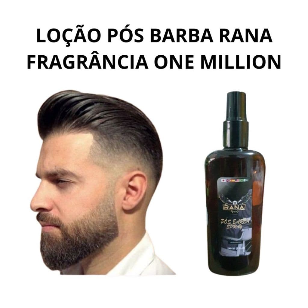 LOÇÃO PÓS BARBA RANA FOR MEN 240 ML FRAGRÂNCIA ONE MILLION CHEIRO DE RICO/ LUXO (ENVIO IMEDIATO)