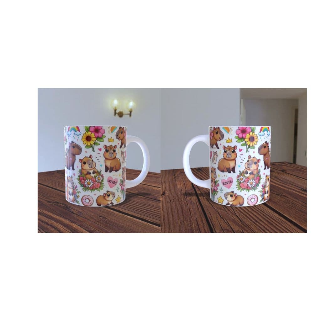 Caneca Personalizada Capivara Porcelana Com Nome