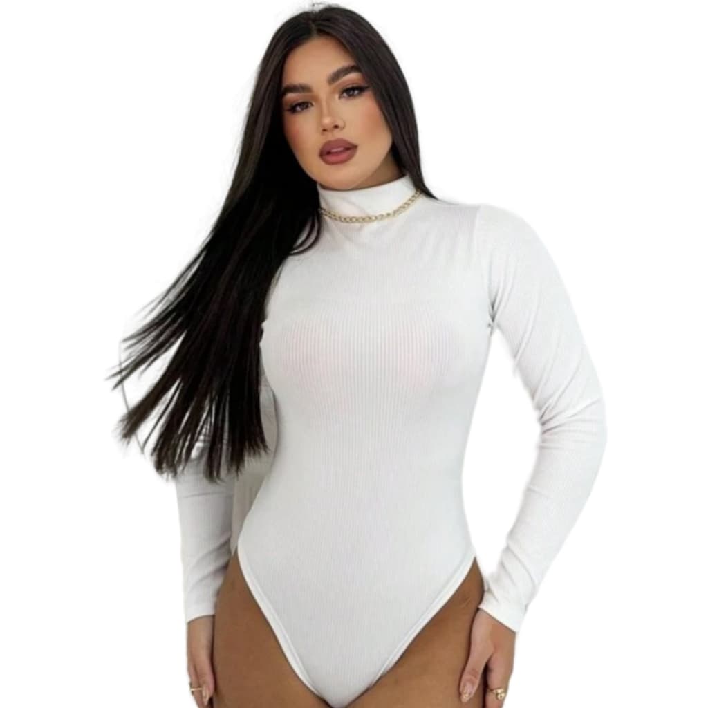 Body Bory Blusa Manga Longa Cacharrel Segunda Pele