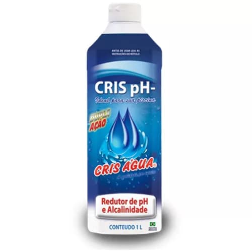Reduz Ph E Alcalinidade De Piscina 1 Litro Cris Água