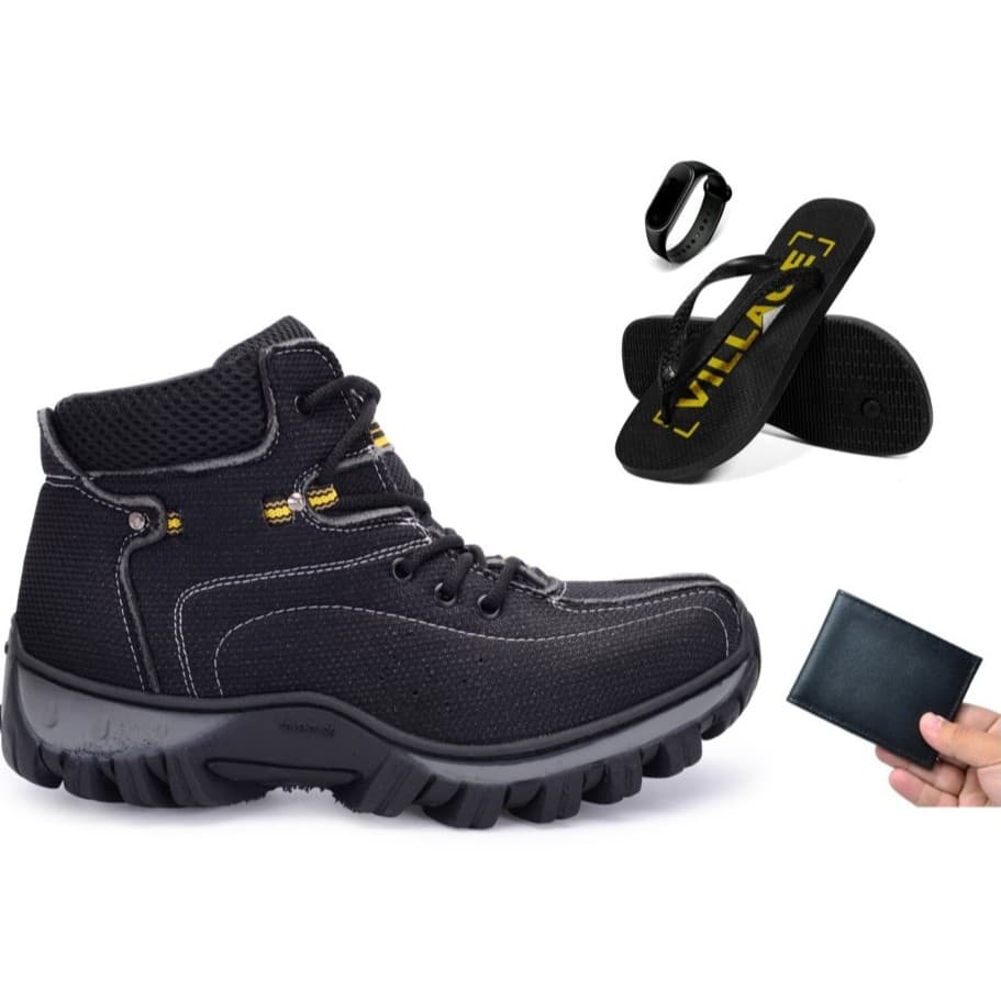 Bota Coturno Trilha Coturno Village Palmilha Gel+Kit