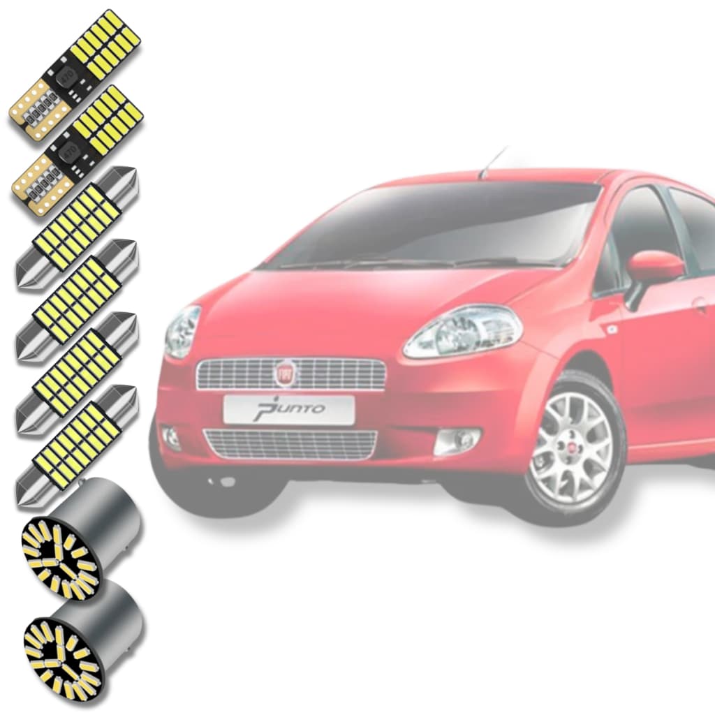 N°1 em Kit Lampadas Super Led Interno Fiat Punto 2006 2007 2008 2009 2010 2011 2012 *Envio 24h*