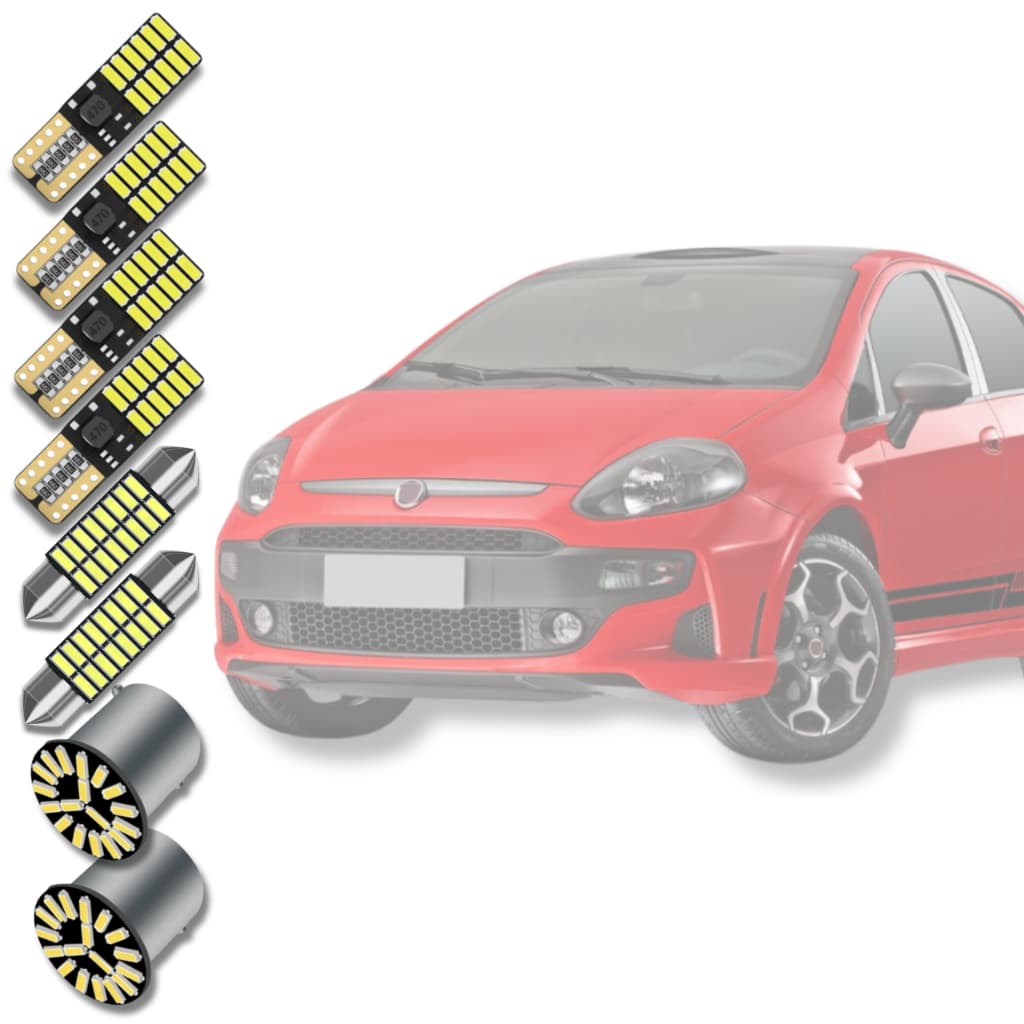 N°1 em Kit Lampadas Super Led Interno Fiat Punto 2013 2014 2015 2016 2017 2018 *Envio 24h*