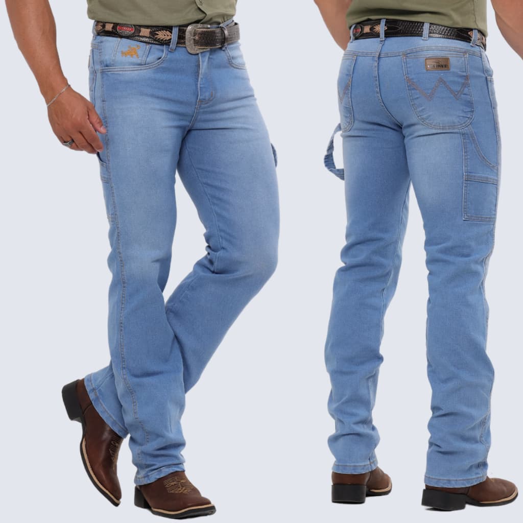 Calça CARPINTEIRA MASCULINA Rodeio Montaria Jeans Premium Elastano COUNTRY